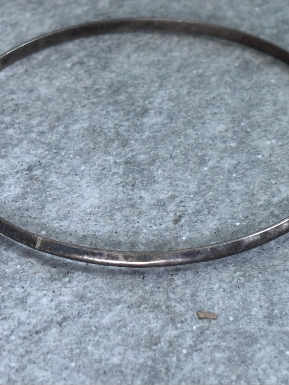 Classic Thin Ridged Sterling Silver Women's Bangle Bracelet 2.5” diameter